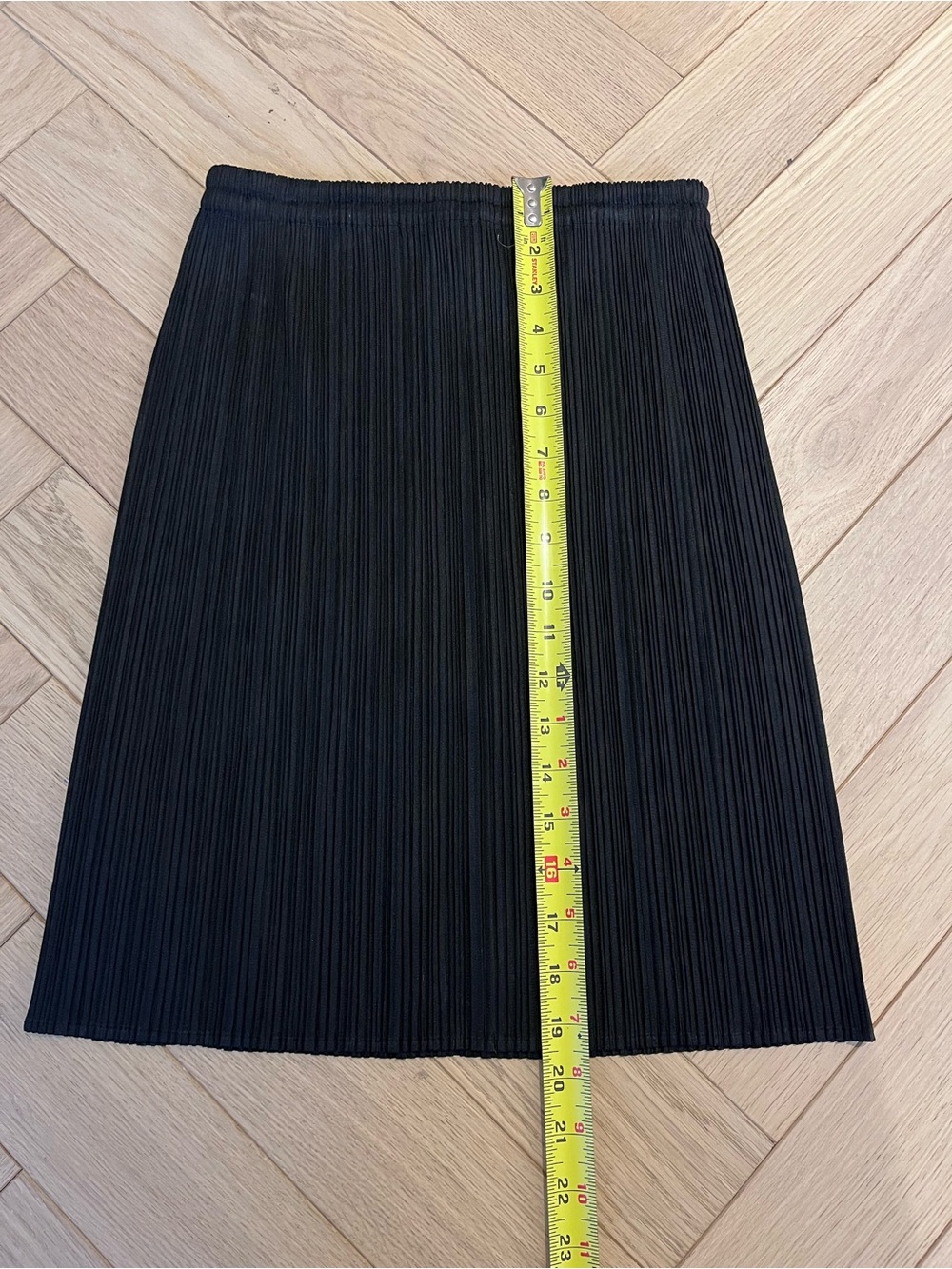 Issey Miyake Pleats Please Black Pleated Mini Skirt